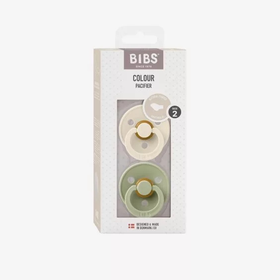 S2 Anatomical Pacifiers Ivory/Sage - Image 2