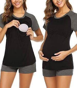 Pijama Dakota - Lactancia y Maternidad Manga Corta