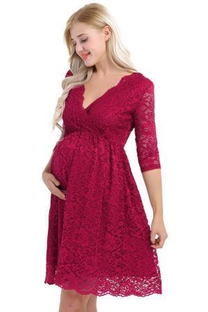 Vestido Daniela - Baby Shower Escote Cruzado